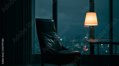 Solitary Chair in Moody Apartment Interior