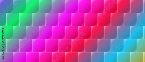 Abstract colorful gradient square tiles pattern background backgorund