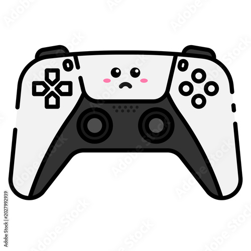 Cute Game Control Illustration