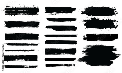 Quadro su tela Brush line set