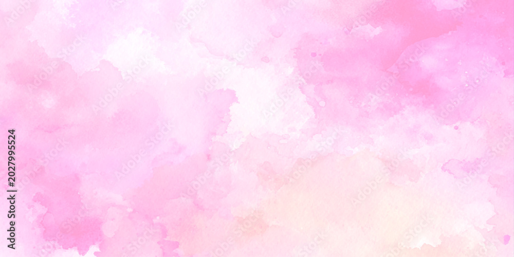 Obraz premium Soft pink watercolor background with white and peach tones for design and art projects