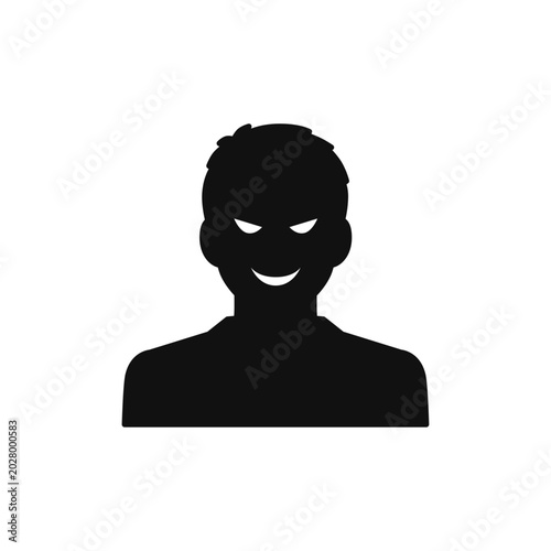 主犯格のベクターアイコンイラスト素材