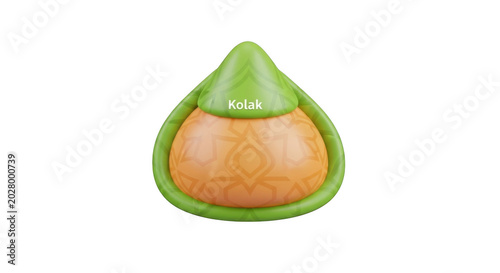 3d Kolak Dessert Illustration For Ramadan Iftar