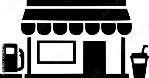 Convenience stores icon pictogram
