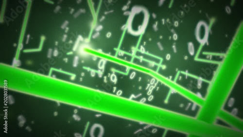 Digital Network 3D Animated Background