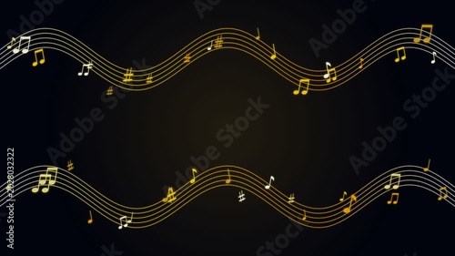 MusicWaves Dynamic Audio Sound Equalizer Spectrum Visualizer Seamless Loop 4K