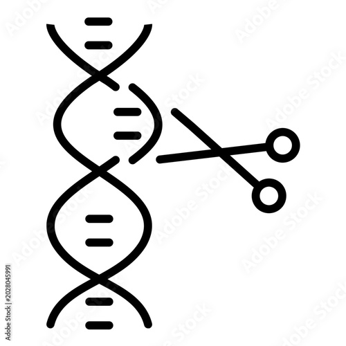 Bild auf Leinwand Genome Editing Icon