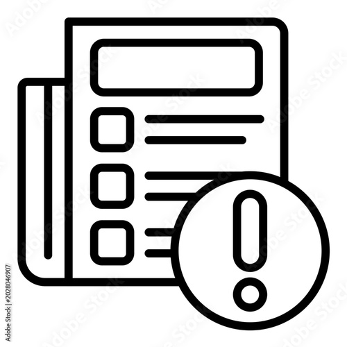 Tableau sur toile Misreporting Icon