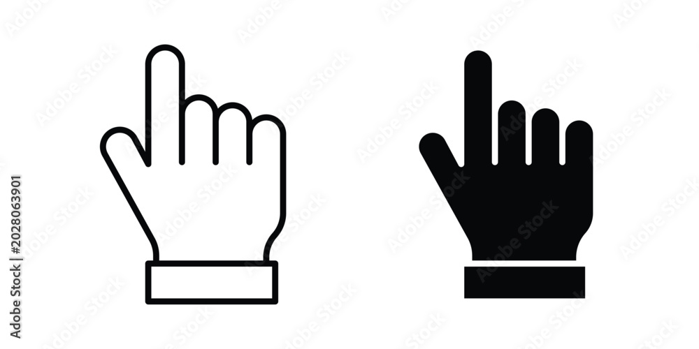 Fototapeta premium Hand pointer icon