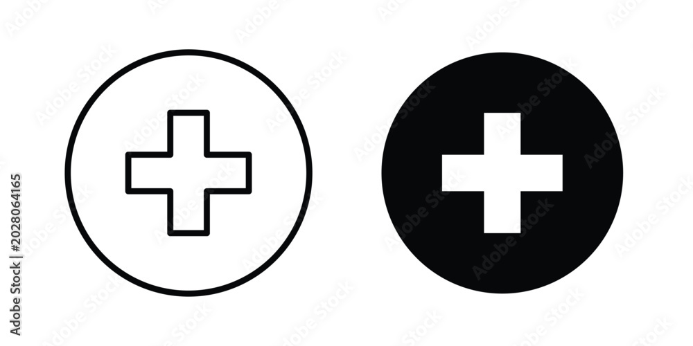 Obraz premium Hospital sign icon