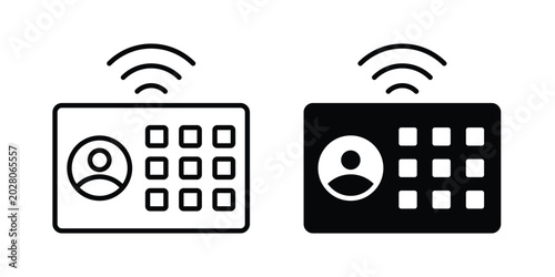 Quadro su tela Interphone icon
