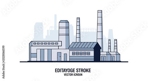 Industrial Factory Building Structure.
