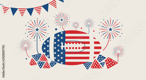 Photos American Flag Patriotic Fireworks Display.