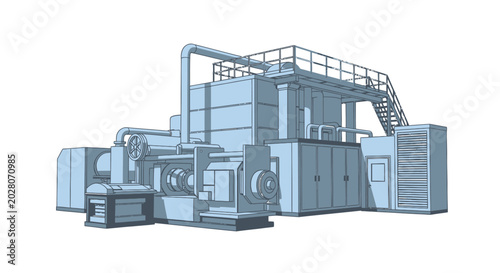 Industrial machinery manufacturing equipment factory.