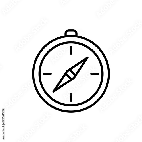 Obraz na płótnie Vintage Navigation Pocket Compass Icon