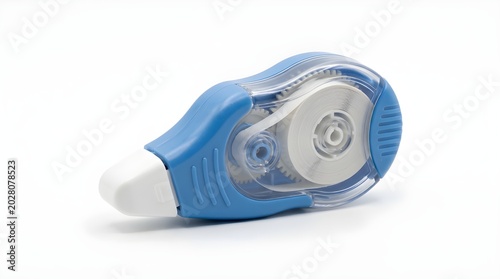 Blue Correction Tape Roller Isolated