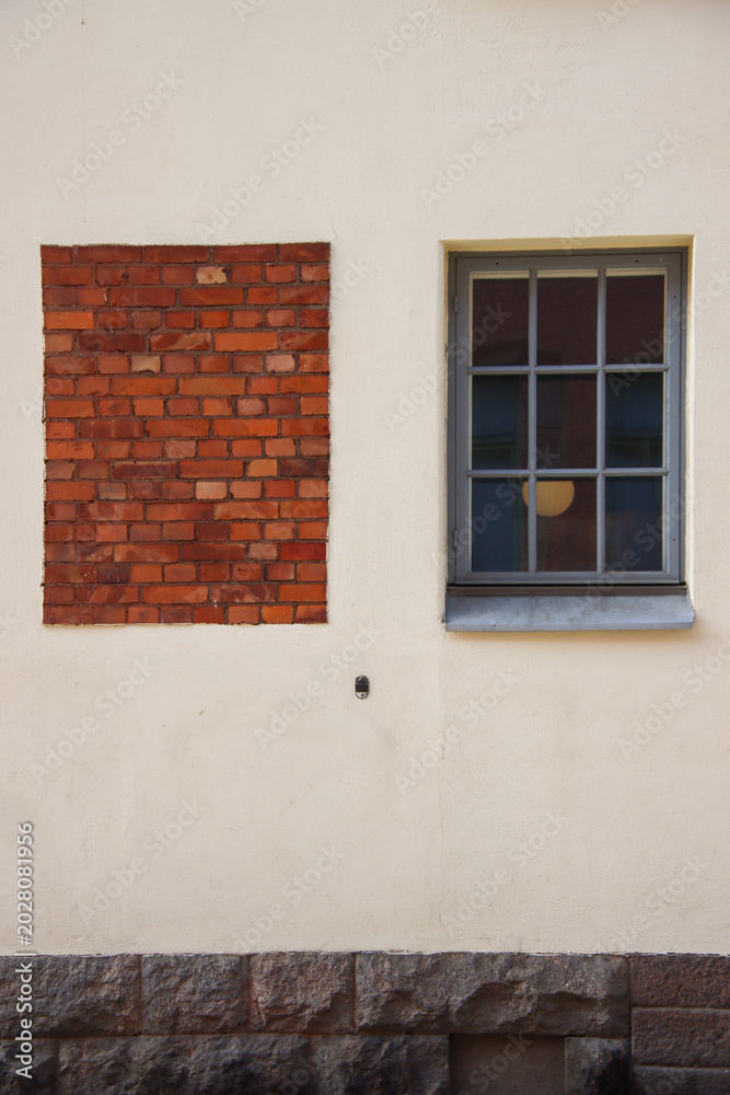 Fototapeta premium White wall and window