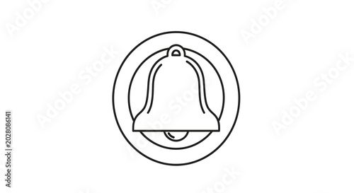 Photos Bell Icon Symbol Notification Alert Sign.