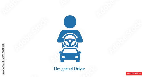 Photos Designated Driver Icon Graphic Symbol.