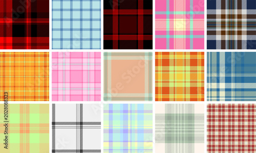 Tableau sur toile Plaid bundle for composition books