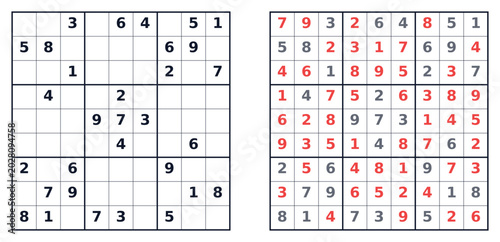 Sudoku Puzzle Grids with Solutions