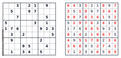 Sudoku Puzzle Grids & Solutions