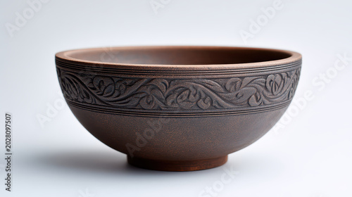 Blank Decorative Serving Bowl with Fine Engraved Details