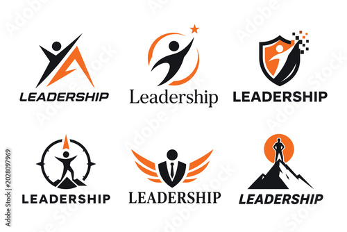 Strategic corporate leadership executive development logo pack for career coaching.