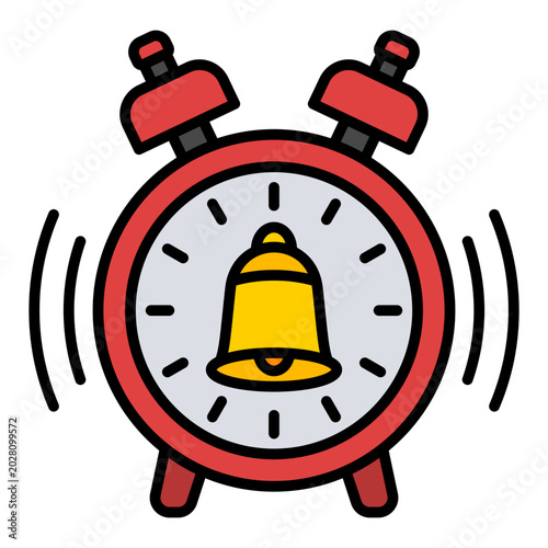 Obraz na plátně Alarm clock Icon