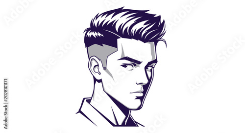 Tableau sur toile Illustration of a young man.