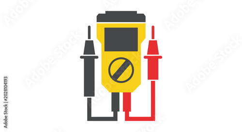Foto Digital Multimeter Vector Illustration