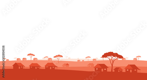 Tableau sur toile Herd of Elephants Walking Together.