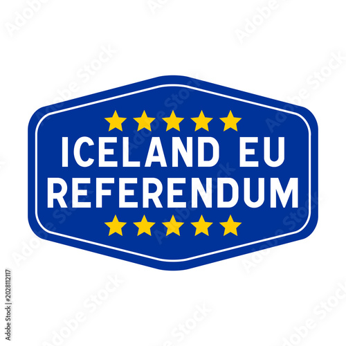 Iceland European Union referendum symbol icon