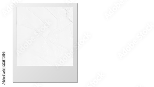 Vintage photo frame card with film texture, dust and scratches, isolated transparent PNG.