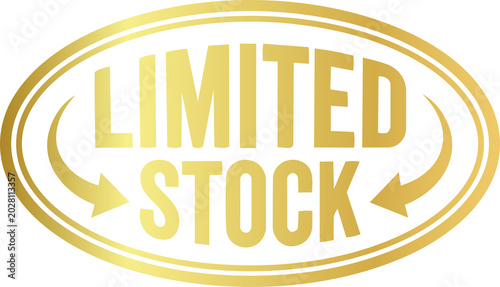 Foto Golden Highly Limited Stock Premium Stamp Badge Graphic Illustration