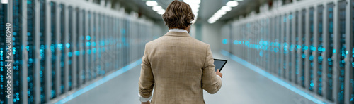 Server Room Journey: A man ...