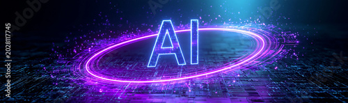 AI Digital Glow: An abstrac...