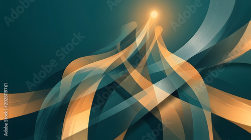 a blue and orange abstract background