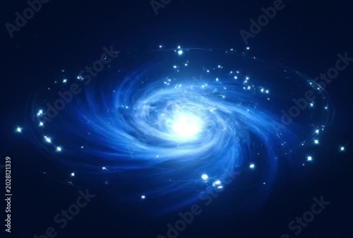 abstract blue background with stars