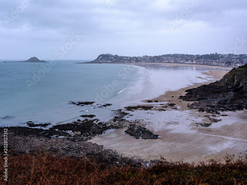 Photos plages de Pléneuf-Val-André sous un ciel automnal