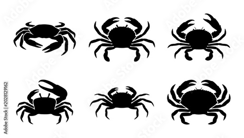 Fotografie Crab Silhouettes Collection