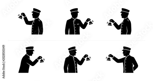 Fotografía Bellhop Ringing Service Bell Collection