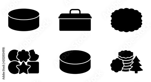 Canvastavla Cookie Cutter Shapes Collection