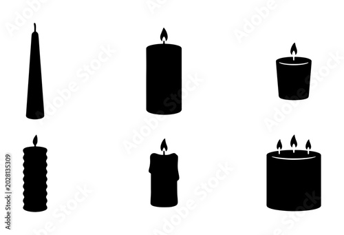 Foto Candle Silhouettes Collection