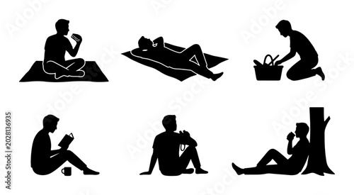 Canvastavla People enjoying outdoor leisure activities