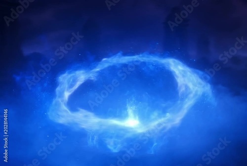 blue planet in the space