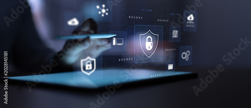 Tableau sur toile Cyber Risk Assessment Dashboard with Security Operations Monitoring