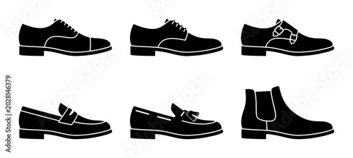 Fotografija Classic Men's Footwear Collection: Oxford, Monk Strap, Loafer, Chelsea Boot Icon