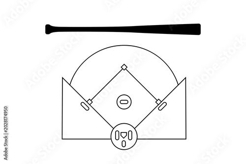 Photos Baseball bat types icons set