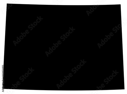 Tableau sur toile colorado state silhouette map icon